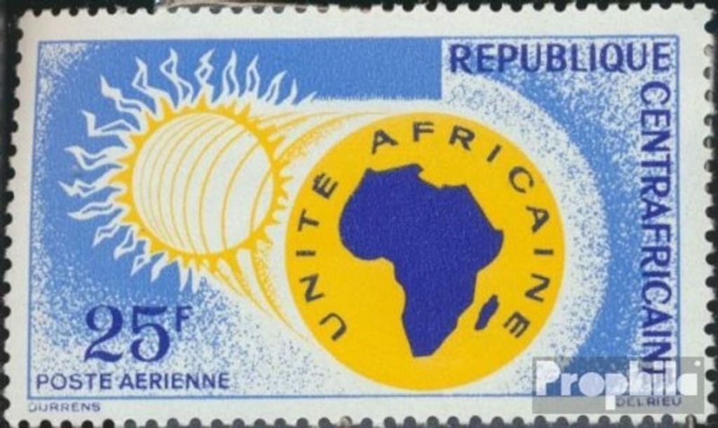 Briefmarken Zentralafrikanische Republik 1963 Mi 41 (kompl.Ausg.) postfrisch Gründung Afrikanische Einheit