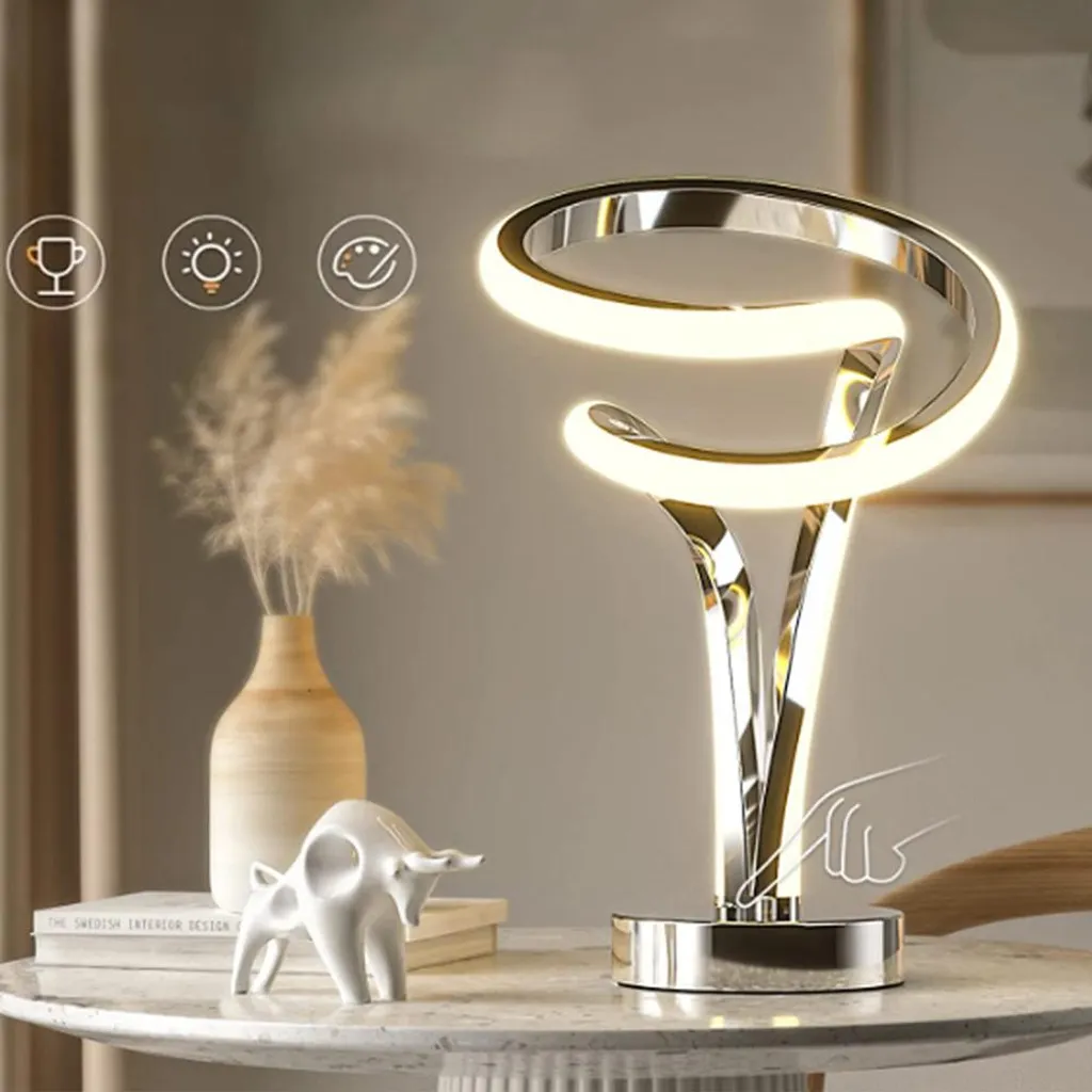 Lampe de chevet tactile LED spirale - Fini les interrupteurs difficiles - 5