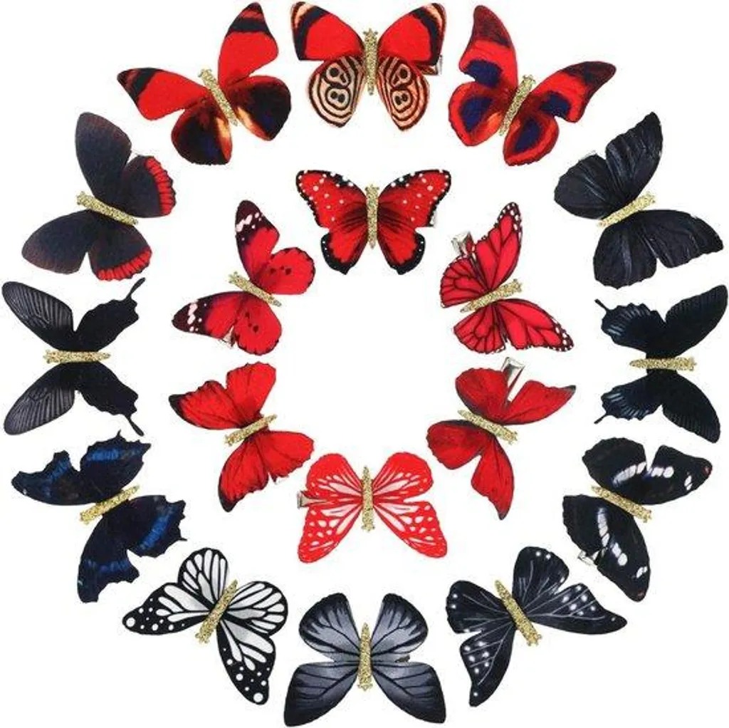 Barrettes à paillettes sans chute pour cheveux rebelles, pack 18