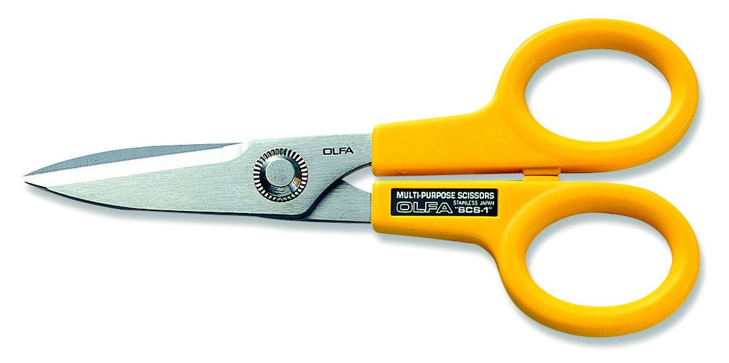 Olfa Schere SCS-1 mit rostfreier Stahlklinge für Rechts- Produktbild 