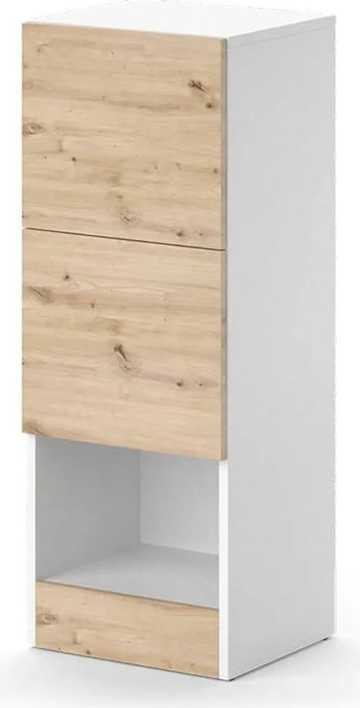 Meuble salle de bain Vicco Alf Blanc 35x92cm 2 tiroirs - Modèle 40616