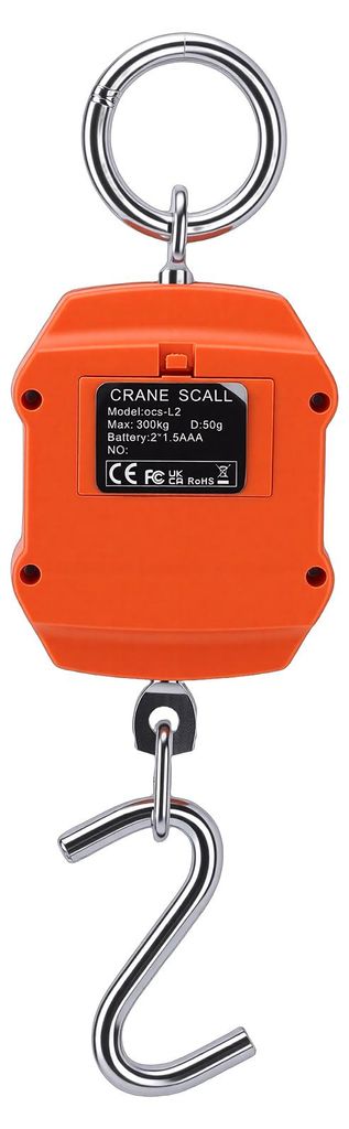 Mini Portable Scale Electronic Hanging Scale 300kg with LCD Display for Shipping Farm Travel Fishing