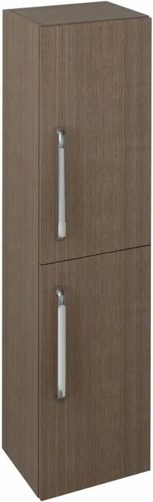 Armoire haute THEIA pin rustique étroite, réversible, style naturel