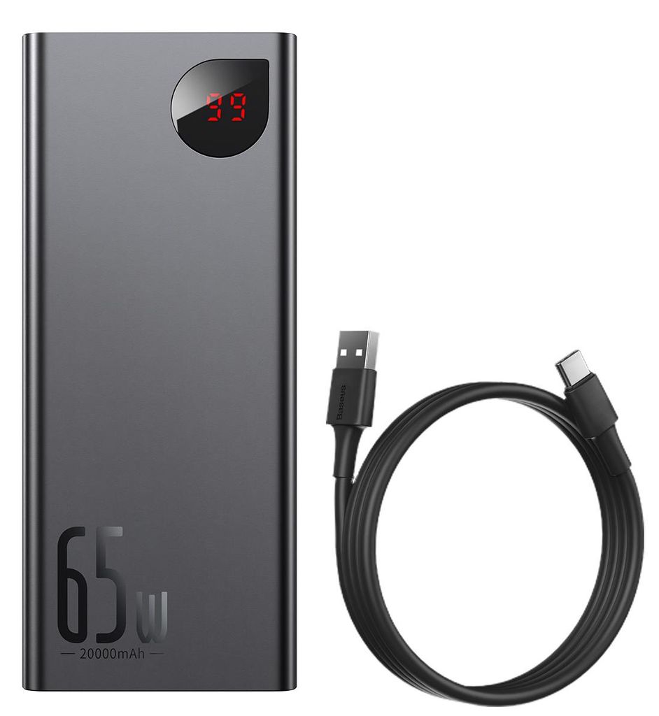 Baseus PPIMDA-D01 power bank Polymer 20000 mAh Black Image du produit 