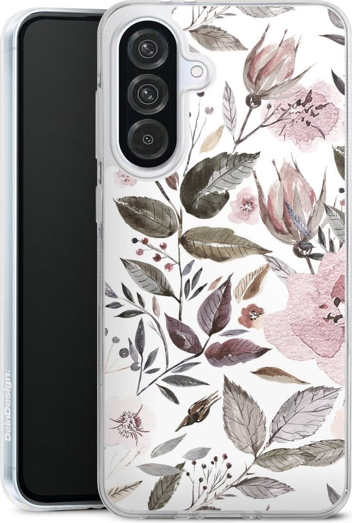DeinDesign Handyhülle für Samsung Galaxy A56 5G Silikon Hülle Case Smartphone Schutzhülle Blumen Pastell Wasserfarbe