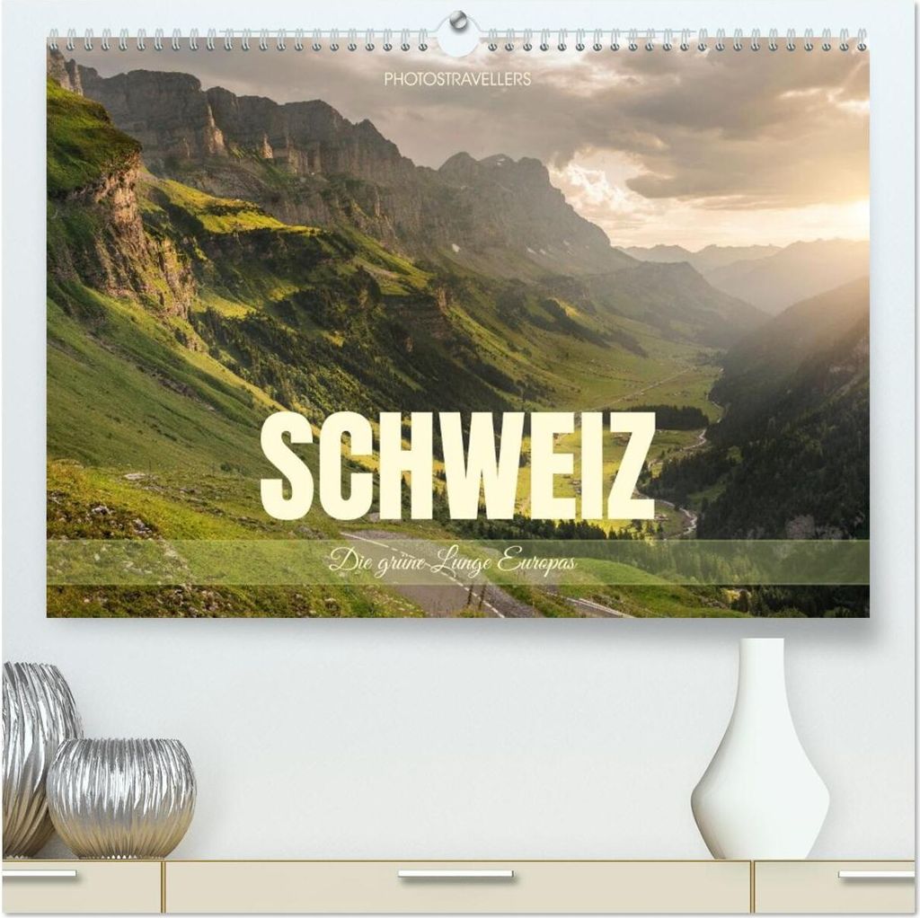 Schweiz - Die grüne Lunge Europas (hochwertiger Premium Wandkalender 2026 DIN A2 quer), Kunstdruck in Hochglanz