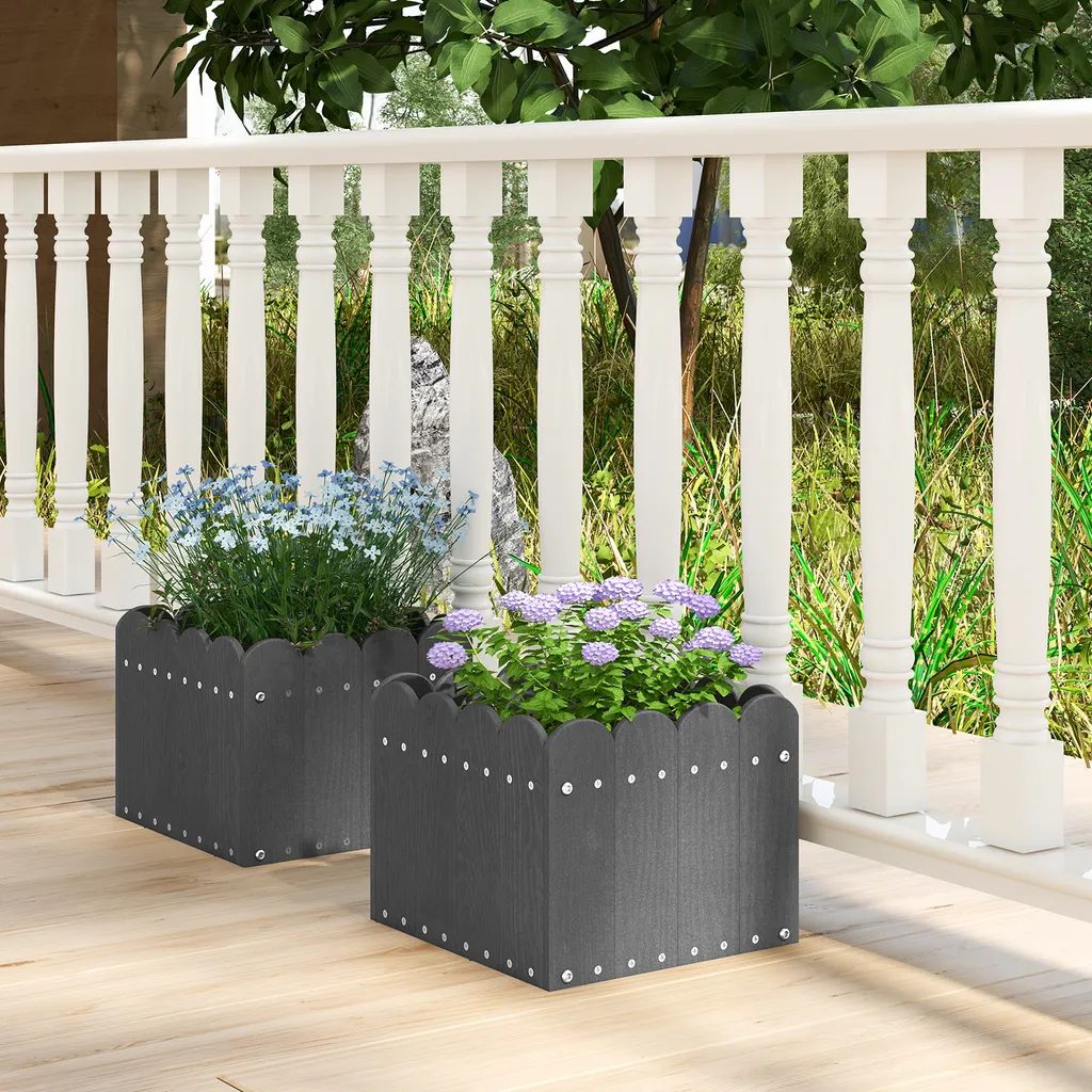 Bac à Fleurs Durable sans Entretien - Évite la Stagnation d'Eau 2pcs - 2