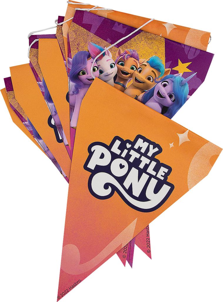 Wimpelgirlande My Little Pony 3m - Einheitsgröße
