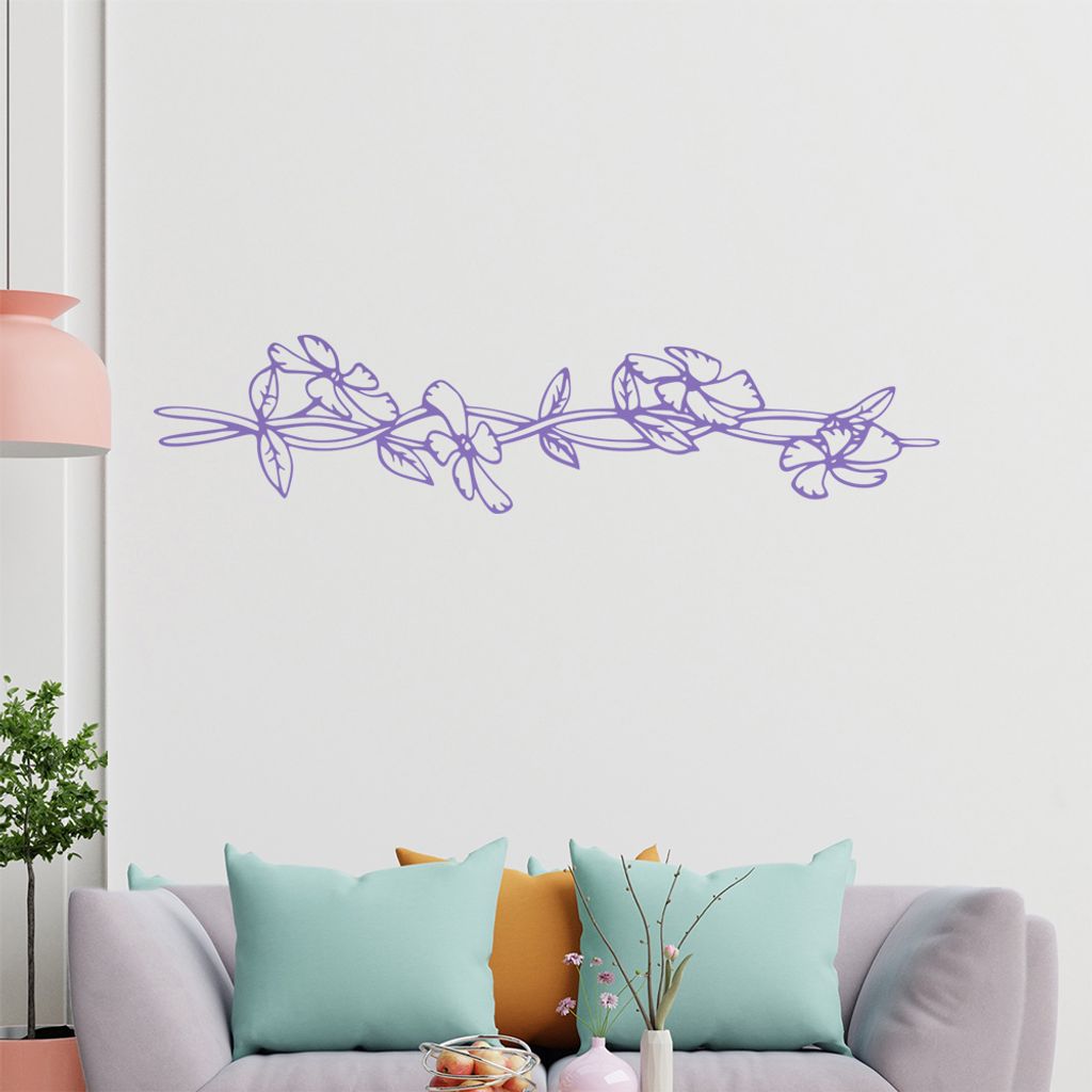 Bumen - Ranken Wandtattoo in 6 Größen - Wandaufkleber Wall Sticker - Dekoration, Küche, Wohnzimmer, Schlafzimmer, Badezimmer