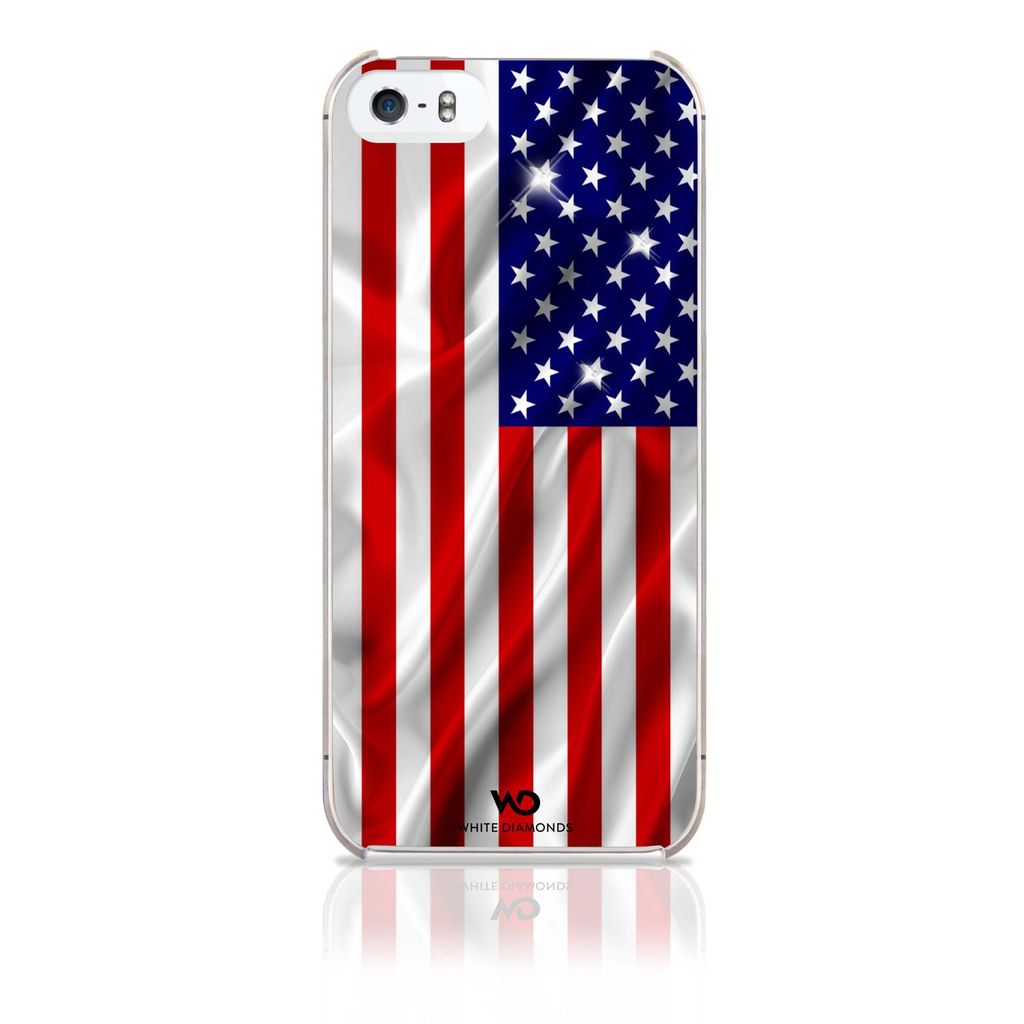 White Diamonds Handy-Cover "Flag USA" für Apple iPhone 5/5s, Rot