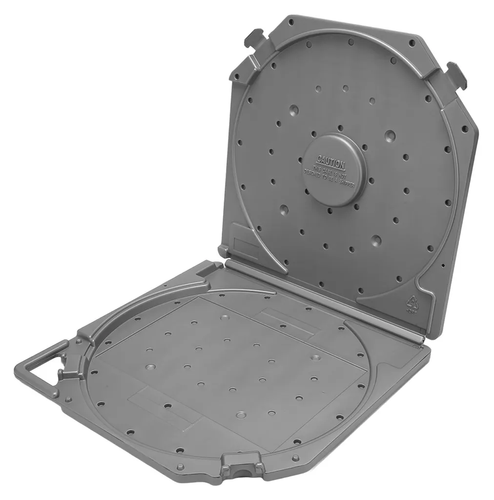 Boîte pour bobines 10 pouces grise anti-rayures - Protection robuste - 2