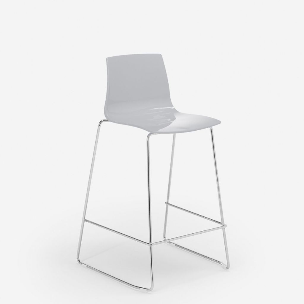 Grand Soleil Design Hocker Bar Küche 64 cm Design Mini Imola - Grau