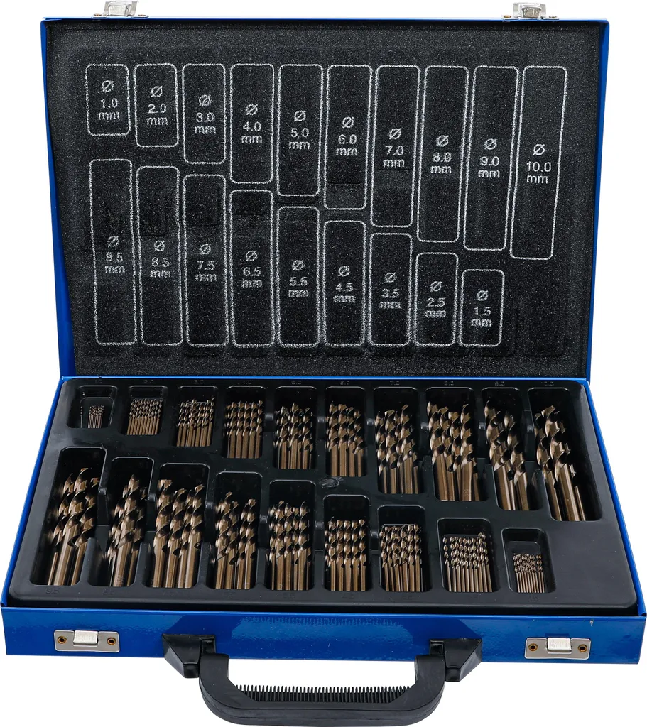 Forets métaux BGS 2000 170 pcs HSS-Co5 : ne cassez plus vos mèches inox