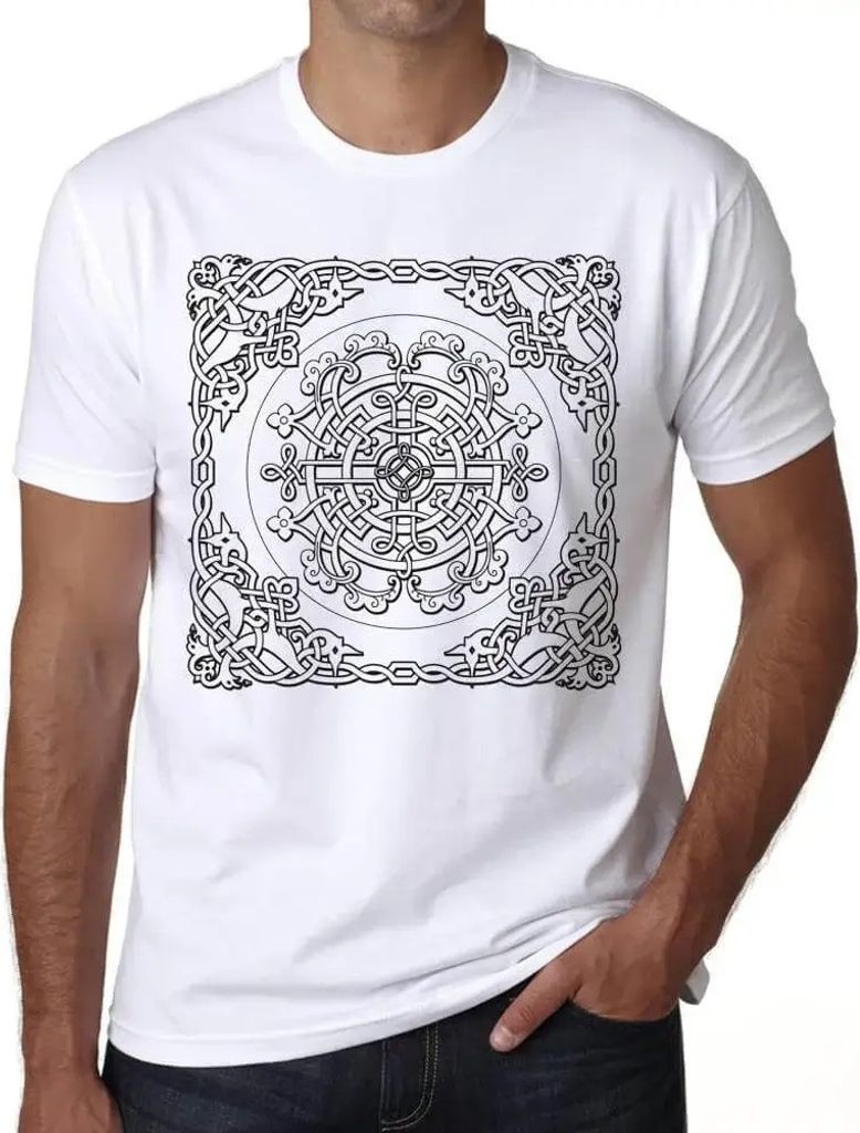 Herren Grafik T-Shirt Keltischer Knoten Design 1 – Celtic Knot Design 1 – Öko-Verantwortlich Vintage Jahrgang Kurzarm Lustige Druck Geburtstag