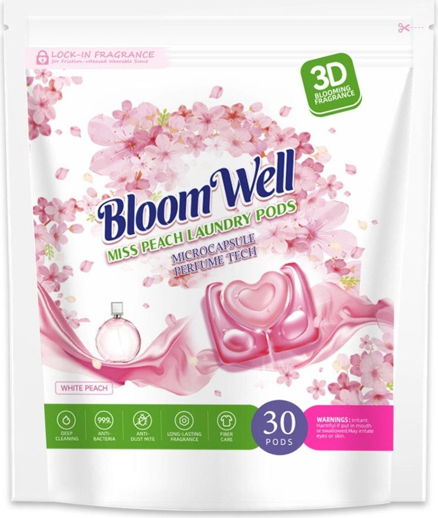 Power-Clean 3in1 Laundry Capsules - Umweltfreundliche PVA-Folie Colorwaschmittel