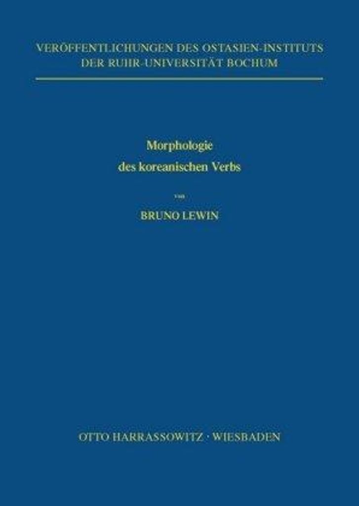 Morphologie des koreanischen Verbs