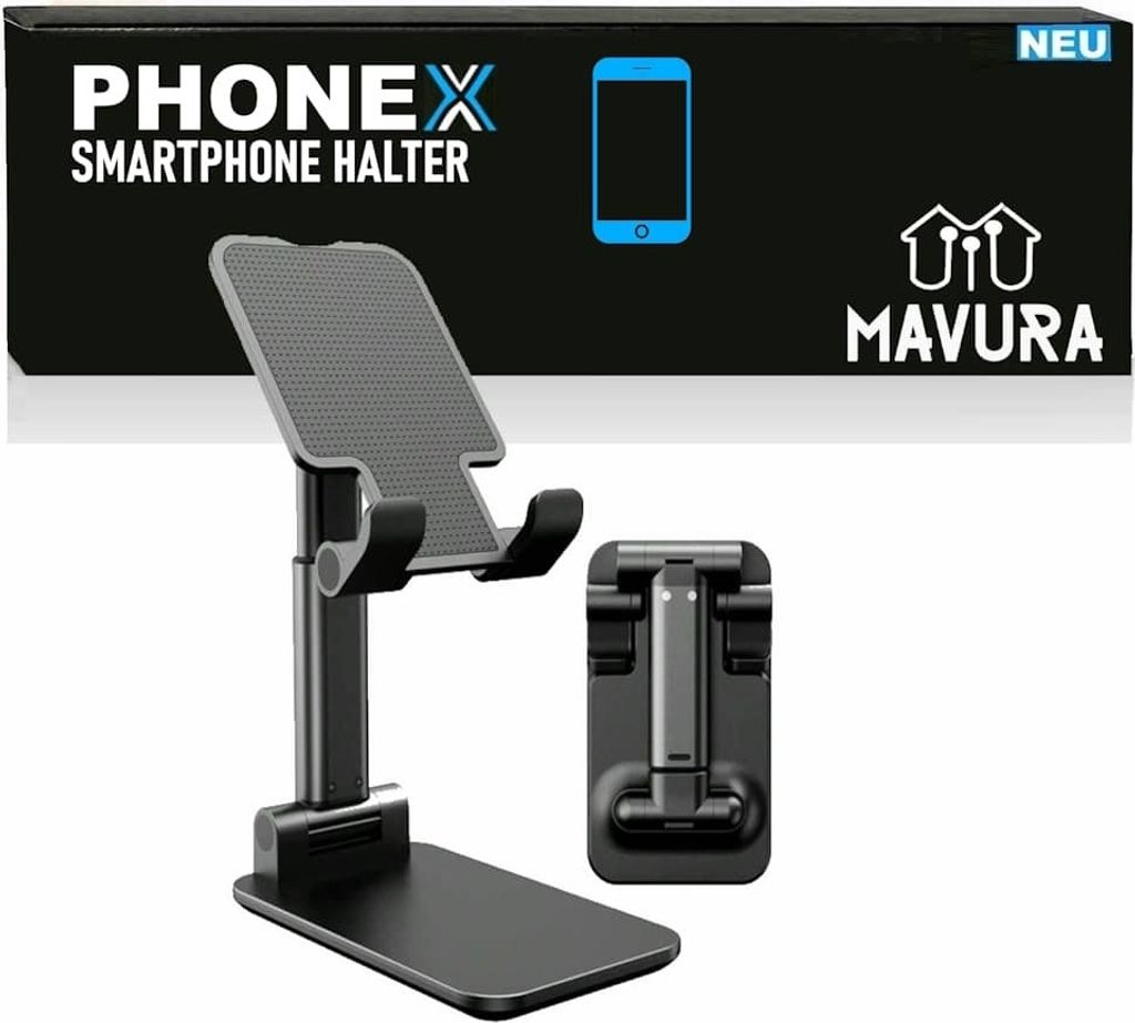 Supporto da tavolo per smartphone e tablet nero