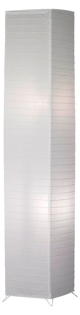 Stojacia lampa - Biela - Papier - V 130 cm - s nožným Obrázok produktu 