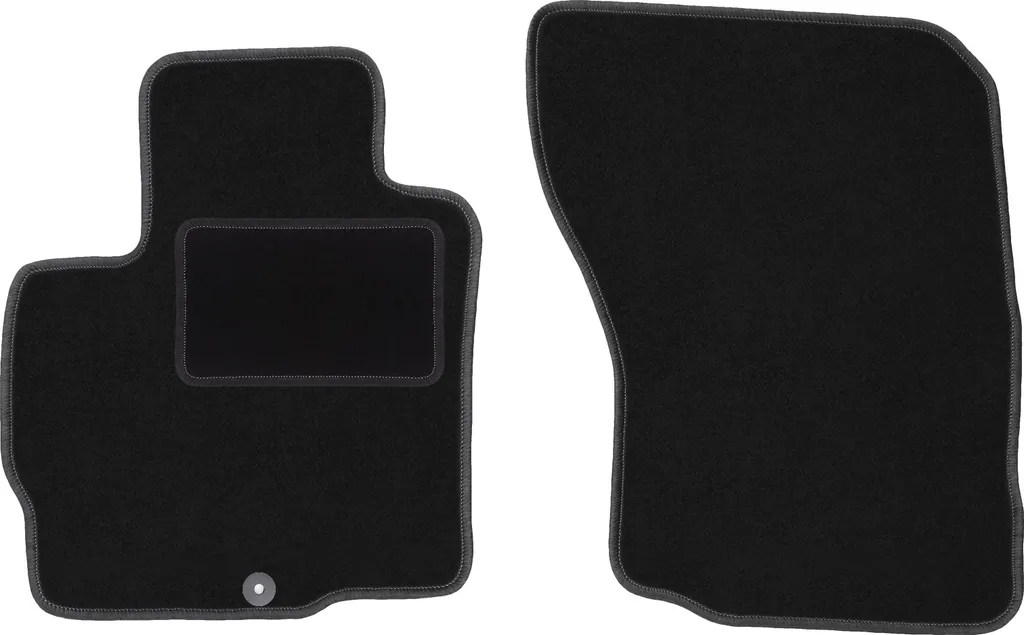 Set 2 Tappetini Anteriori Mitsubishi Outlander III 2012- Velluto Nero