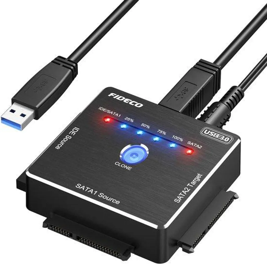 Adaptateur disque dur pour récupération de données SATA IDE vers USB
