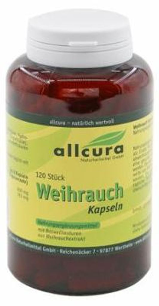 Weihrauch (Boswellia serrata) Nahrungsergänzungsmittel Kapseln Packung mit 120 Stück