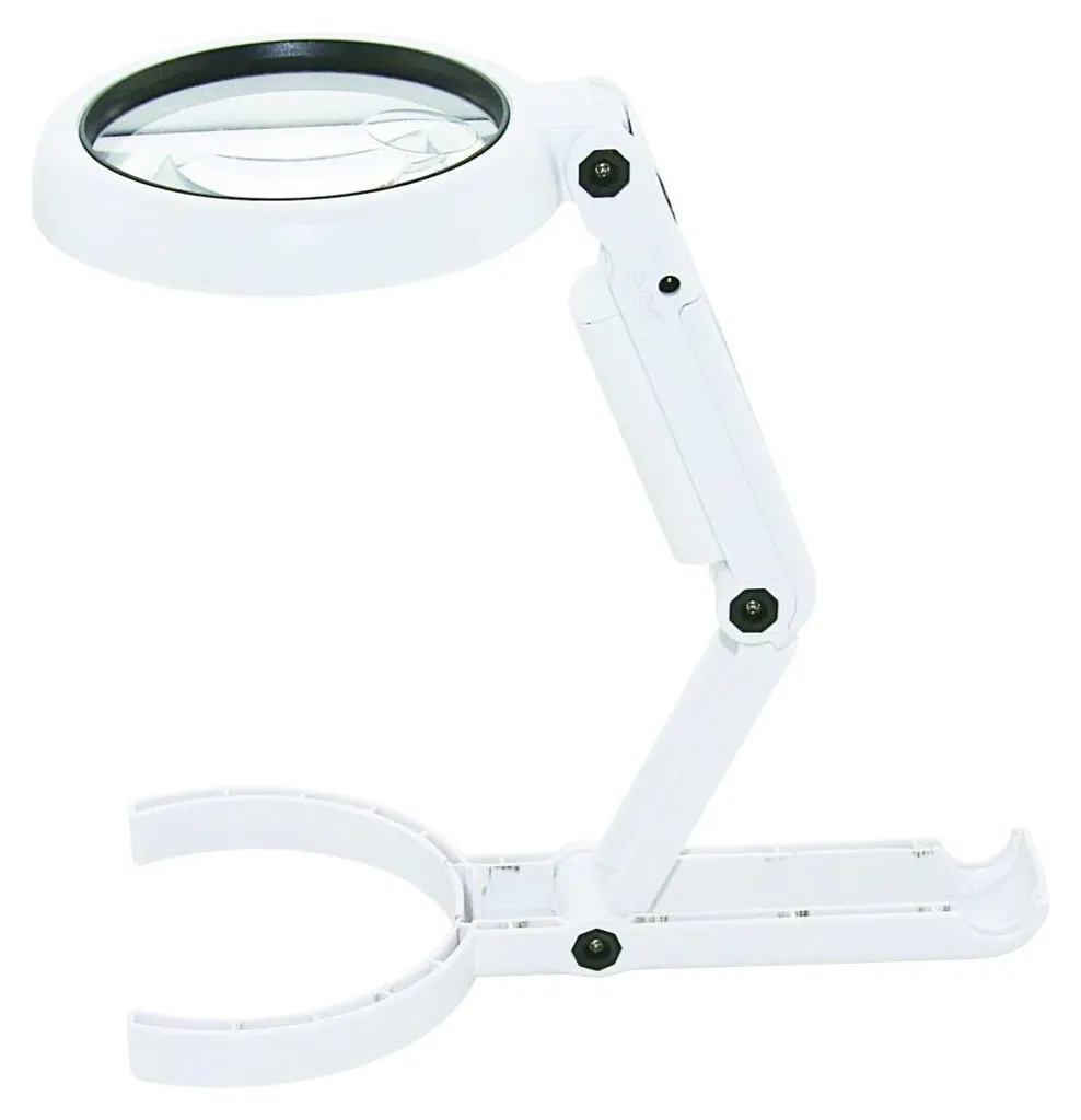 VELAMP LE037 Lampe portable avec loupe intégrée et éclairage LED blanc