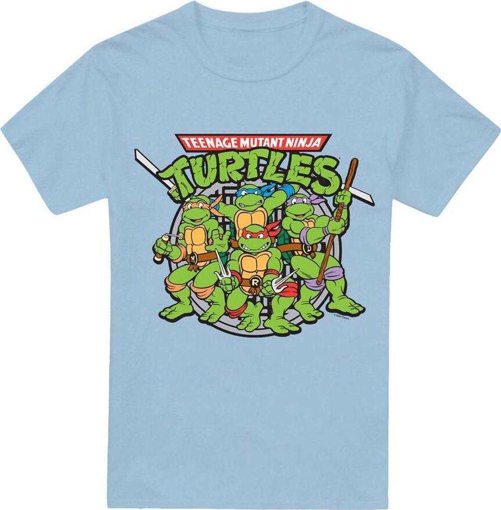 Teenage Mutant Ninja Turtles - "Classic" T-Shirt für Herren TV6565 (XXL) (Hellblau)