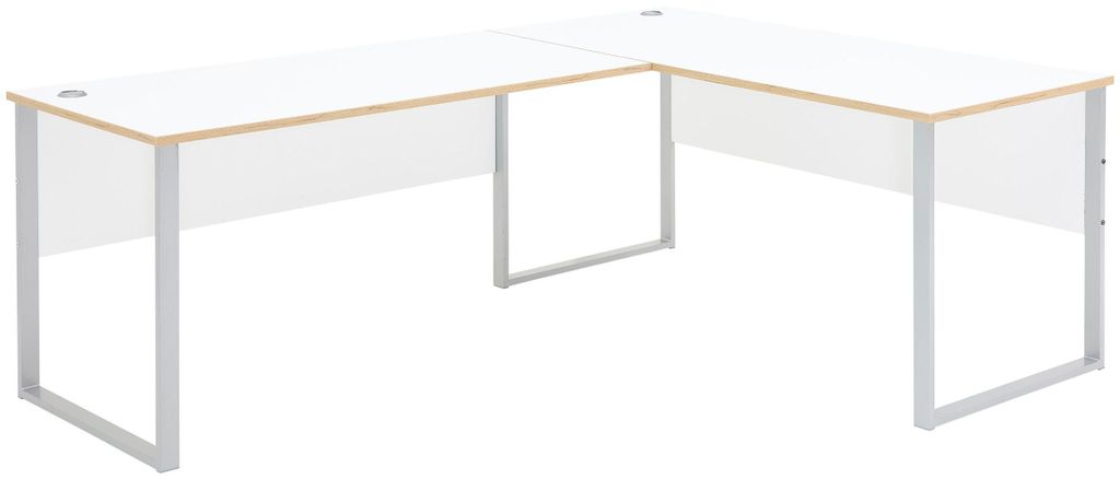 Büro Serie Memphis - Winkelschreibtisch Weiß & Artisan Eiche - ca. 223 x 170 cm