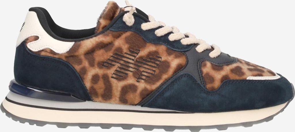 MRP MRP06UP V.9, Sneaker in Dunkelblau, Leo-Look für Damen, Größe 36