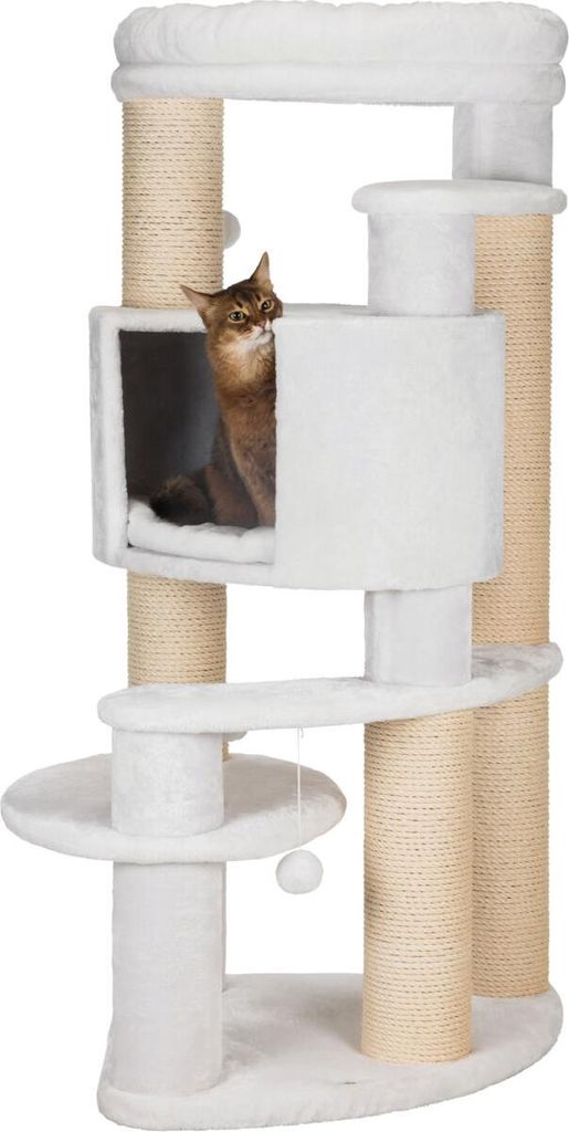 TRIXIE Kratzbaum XXL Zita - weiß - 640L x 1470H x 640B Produktbild 