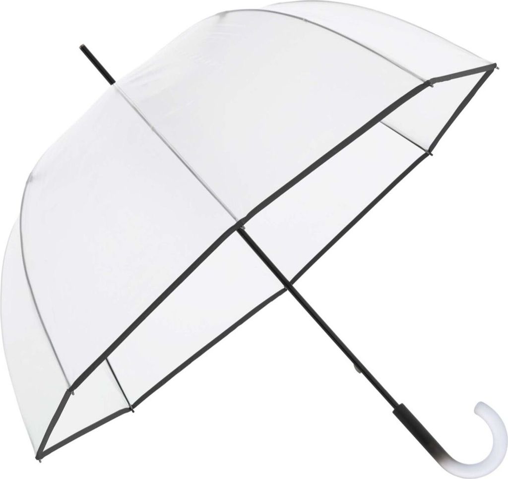 Knirps Stockregenschirm Regenschirm C.760 Stick Transparent Stardust Black transparent