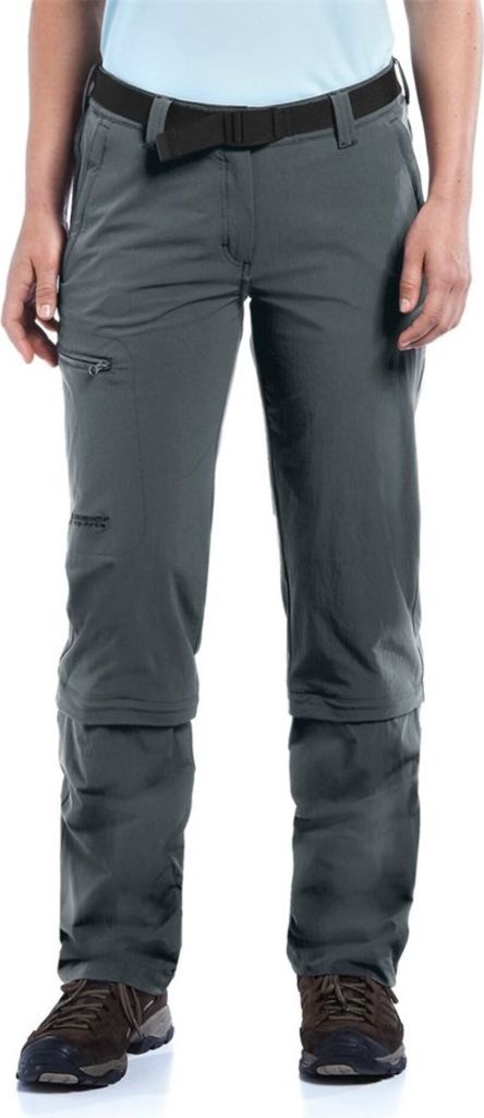 Maier Sports Arolla Da-Zip Off Hose el. Damen Wanderhose Grau 20