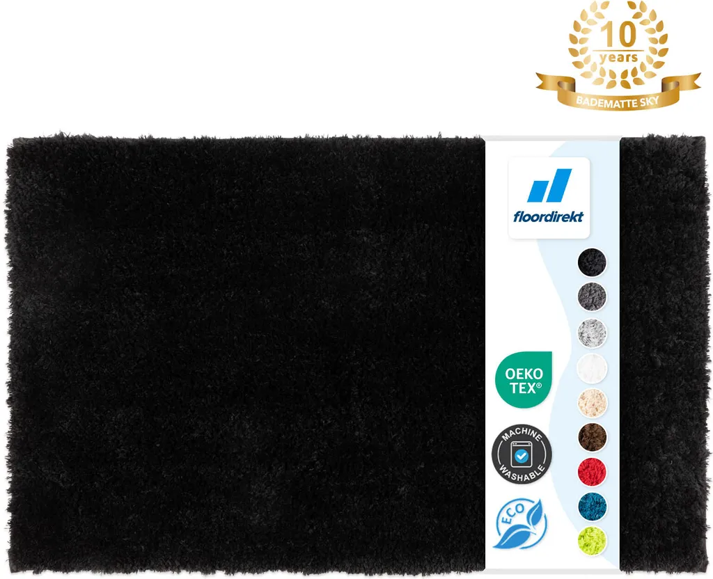 Tappetino Bagno Sky 60x100 Nero | Design Moderno e Soft-Touch
