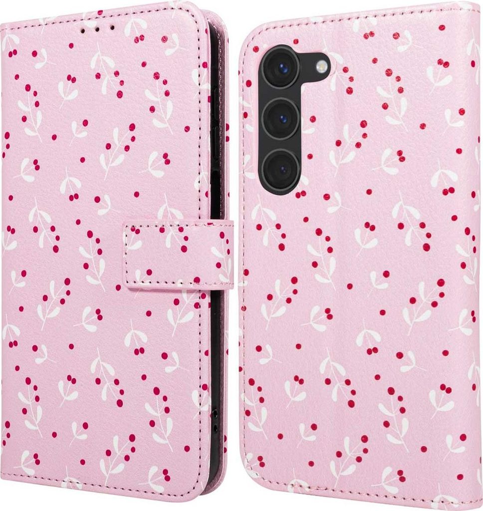 imoshion Design Klapphülle Samsung Galaxy S23 - Blush Berries