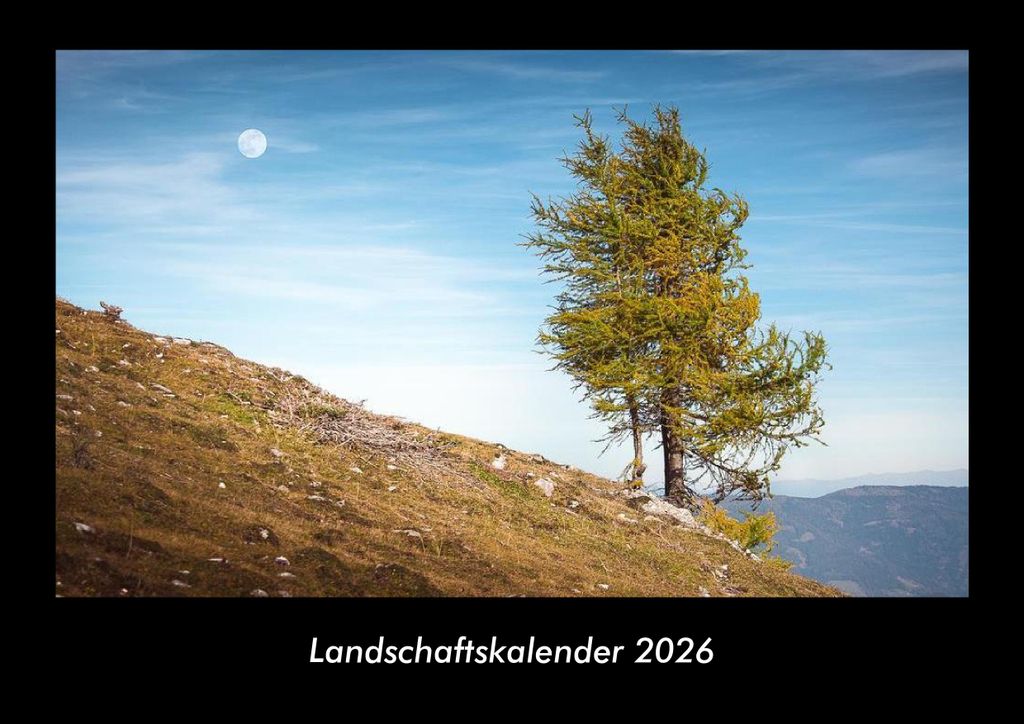 Landschaftskalender 2026 Fotokalender - Querformat DIN A3, Monatskalender mit Bild-Motiven aus Fauna und Flora, Natur, Blumen und Pflanzen