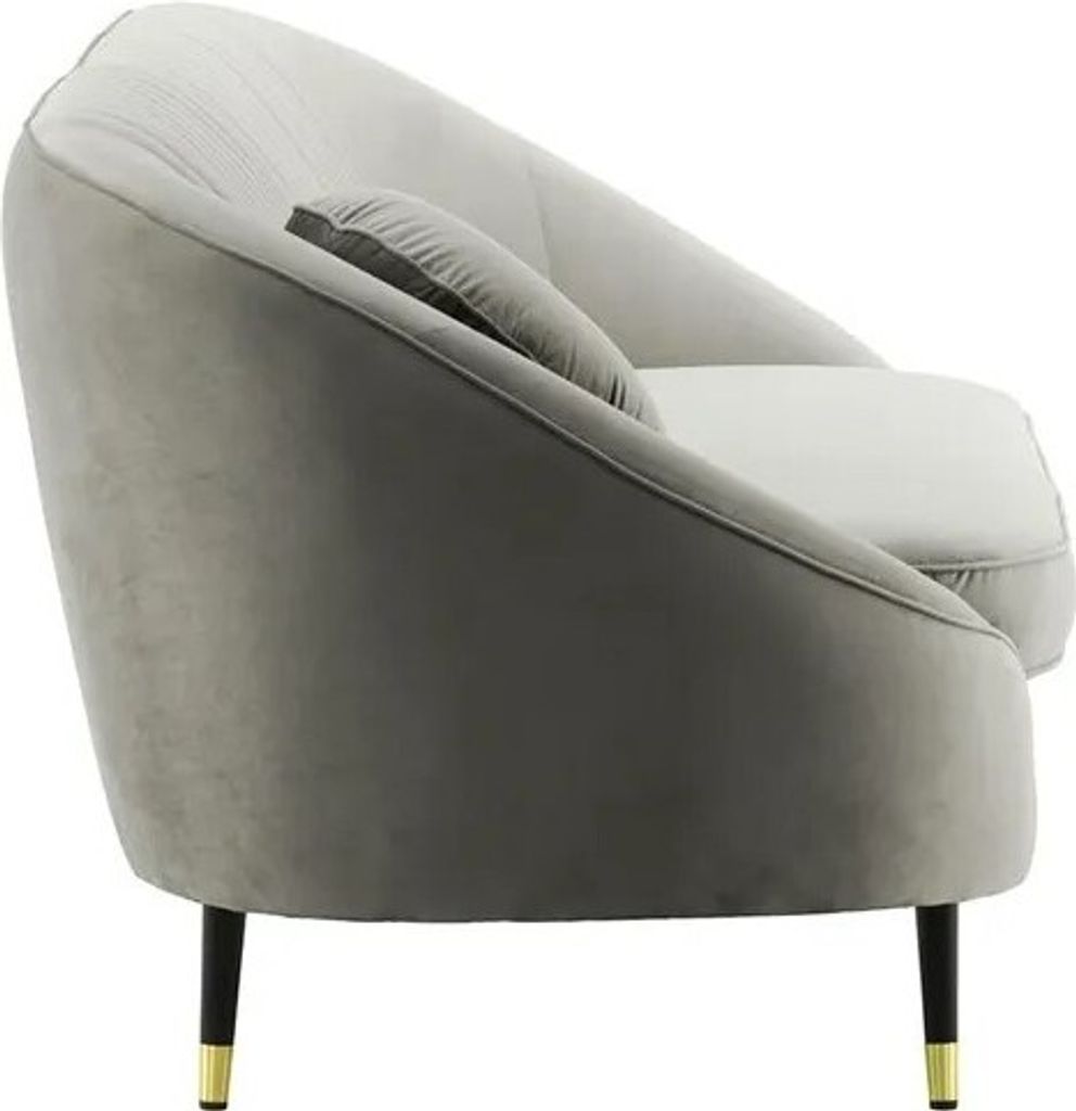 Samtsofa "Mademoiselle" mit Rippenstruktur Produktbild 