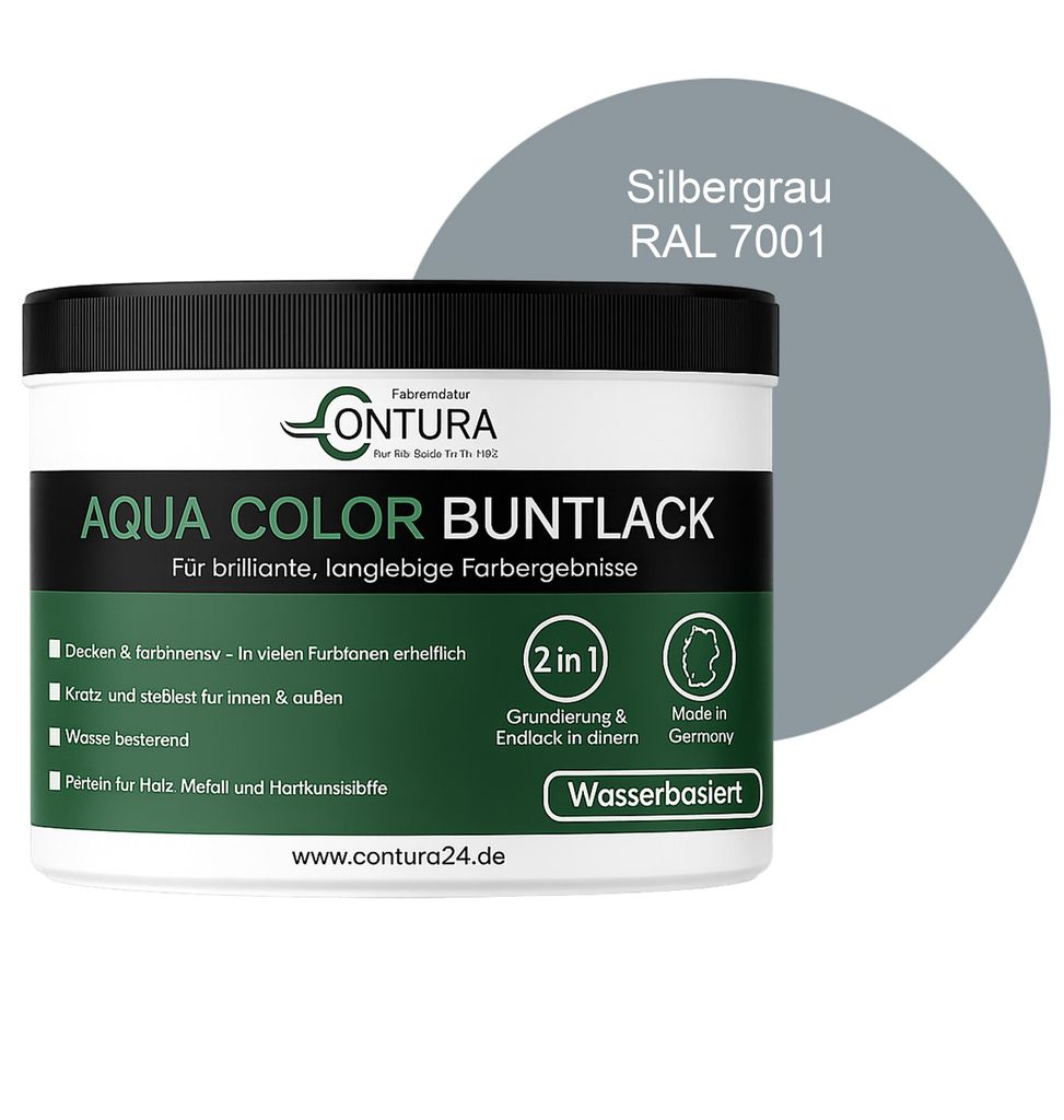 Contura 250ml. Buntlack Lackfarbe Lack Außen Innen Holz Produktbild 