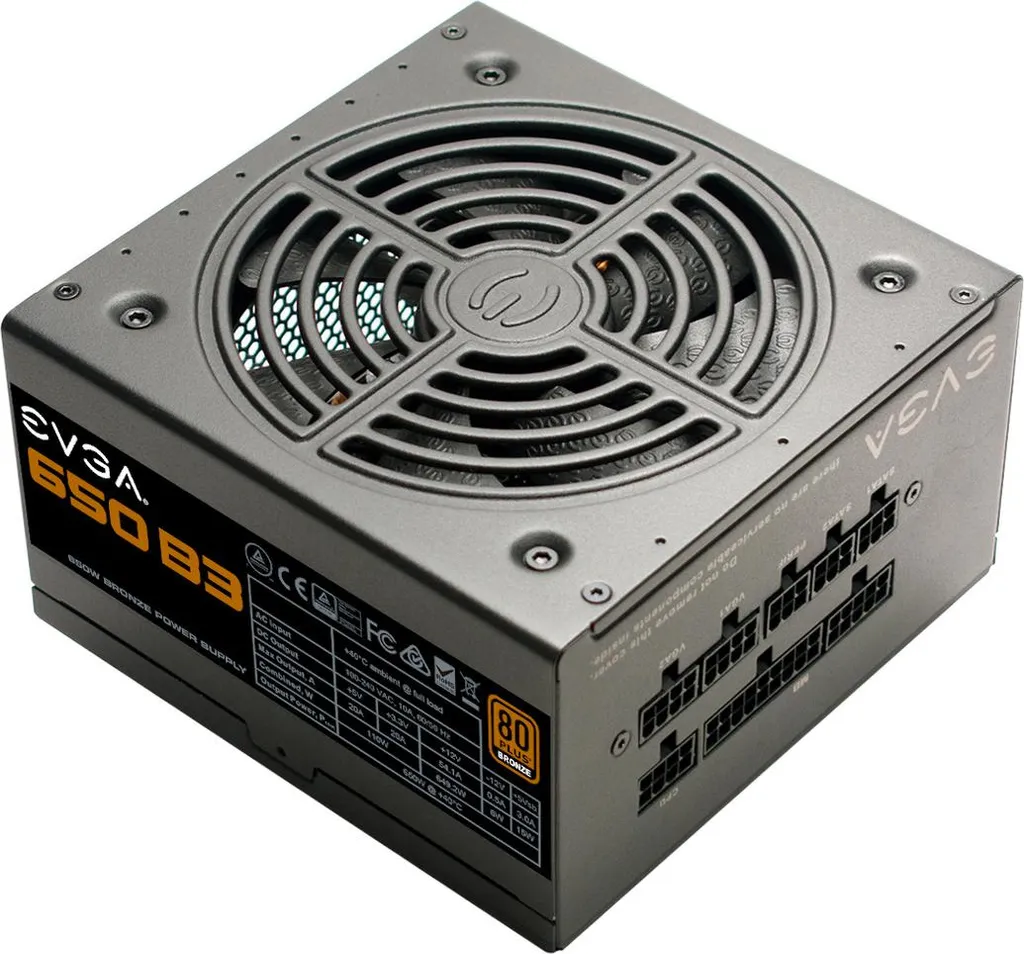Bloc d'alimentation EVGA 220-B3-0650-V2 650 W 80 PLUS Bronze (W)(U)