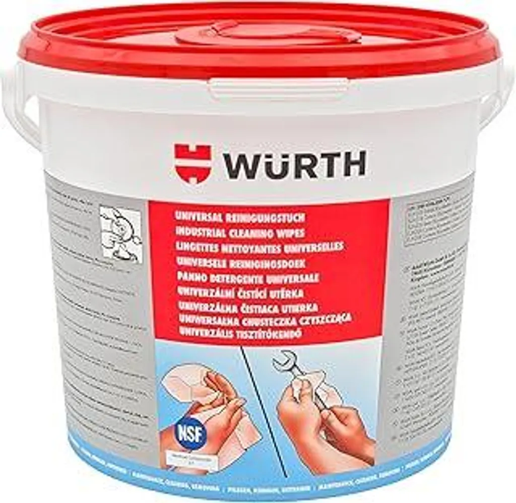 Würth 089090090 Panni Pulizia Universale 90pz - Fornitura Officina