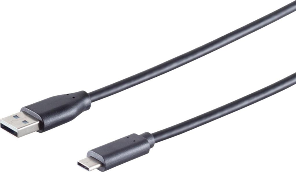 S-Conn 77143-3.0 3m USB A USB C Männlich Männlich Schwarz USB Kabel (77143-3.0)