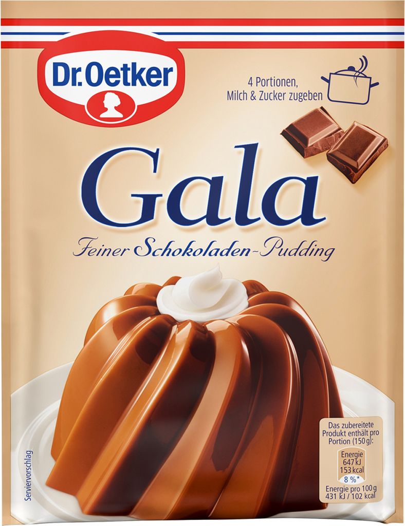 Oetker Gala čokoládový puding 3er 3x 50g Obrázok produktu 