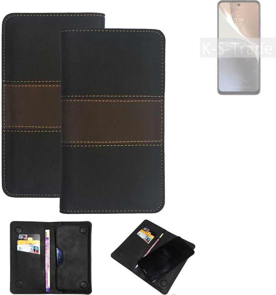 K-S-Trade Hülle Handyhülle kompatibel mit Motorola Moto G32 Schutzhülle Walletcase Bookstyle Tasche Schutz Case Handytasche Wallet Cover Kunstleder