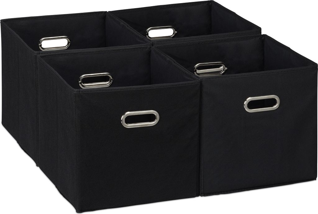 Set di 4 contenitori Relaxdays, contenitori pieghevoli da Immagine del prodotto 