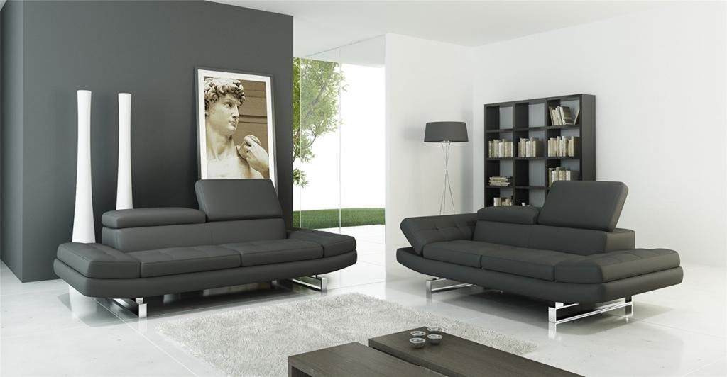 Garnituren Ledersofa Wohnlandschaft 3+2 Sitzer Garnitur Design Modern Sofa Couch