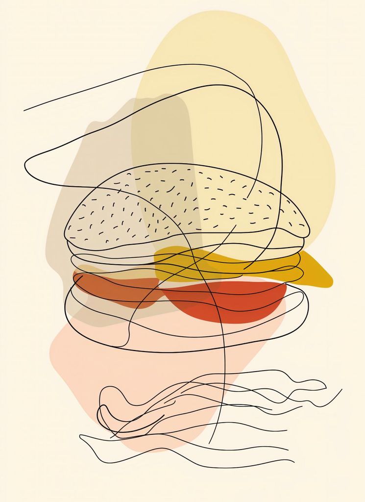 Plakat 40x55cm Dünner Burger