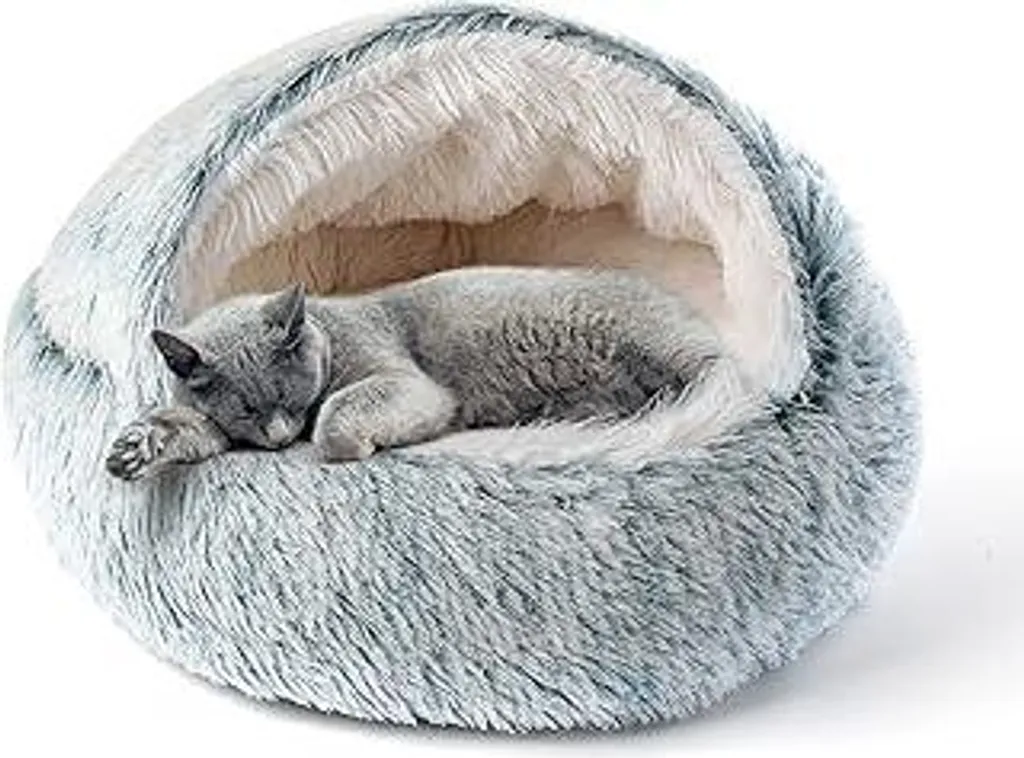 CATISM Lettino per gatti Morbida coperta per gatti, 50 cm Comodo lettino per gatti grandi e gattini Lavabile Morbido e confortevole Lettino per cani Cuccia per cani Morbido e confortevole Grigio