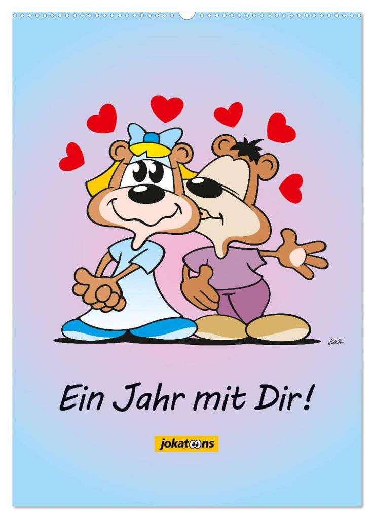 Ein Jahr mit Dir! (Wandkalender 2027 DIN A2 hoch), CALVENDO Monatskalender