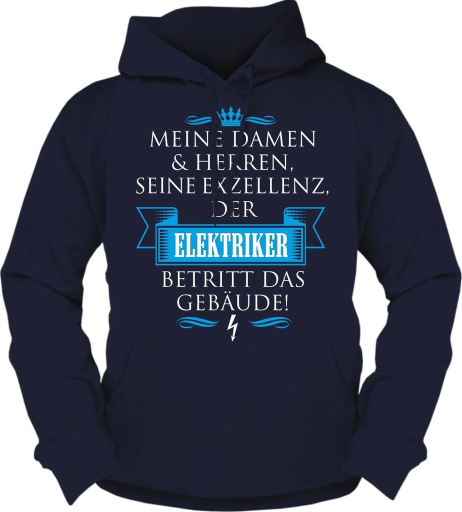 Herren Kapuzenpullover Seine Exzellenz DER ELEKTRIKER