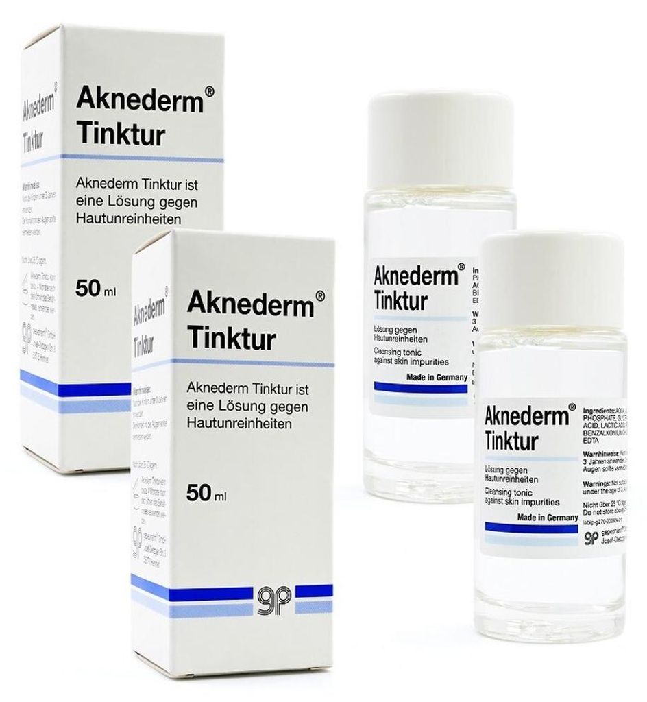 AKNEDERM Tinktur 2X50ml PZN 09944441 Produktbild 