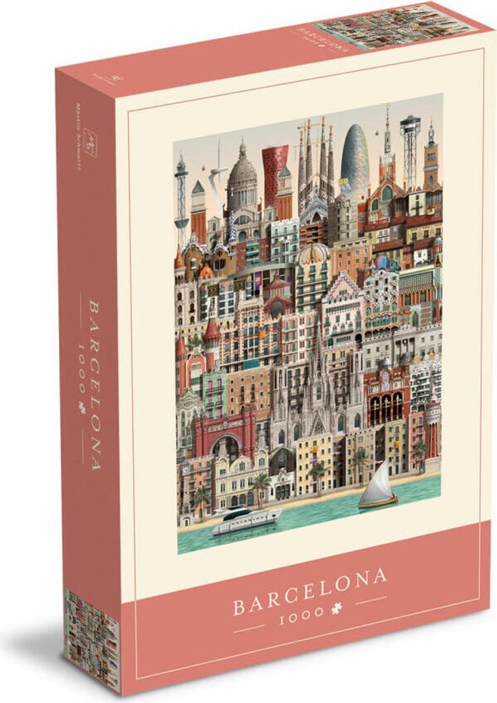 Martin Schwartz Puzzle Barcelona, Städtepuzzle Spanien, 50 Produktbild 